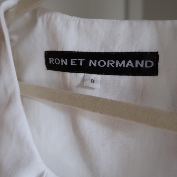 White structured cotton tank top - Picture 3 of 4